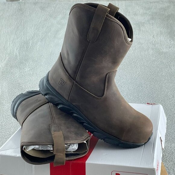 Propét Mens Smith 9 Inch Electrical Composite Toe Work Boots Size 9.5 E NWB S080 - Picture 1 of 11